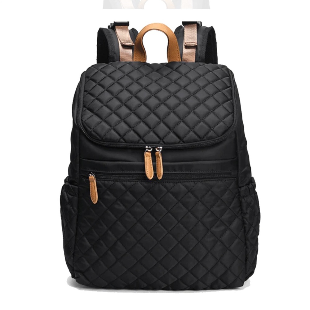 Nwot Black Hipster Maison - Comfort Ultra Light Diaper Bag Backpack